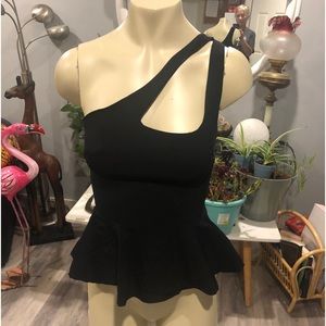 DAY G black peplum top